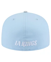 New Era Men's Light Blue/Gray Los Angeles Kings Color Pack Two-Tone 59FIFTY Fitted Hat