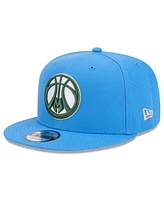 New Era Men's Blue Milwaukee Bucks 2024/25 City Edition Alternate 9FIFTY Snapback Hat