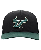 Top of the World Men's Black South Florida Bulls Reflex Fitted Hat