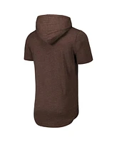 Majestic Men's Brown San Diego Padres Tri-Blend Hoodie T-Shirt