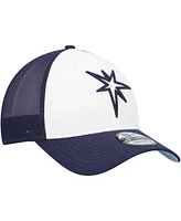 New Era Men's Navy/White Tampa Bay Rays 2023 On-Field Batting Practice 39THIRTY Flex Hat