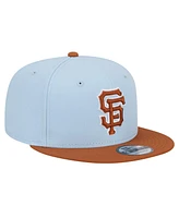New Era Men's Light Blue San Francisco Giants Spring Color Two-Tone 9FIFTY Snapback Hat