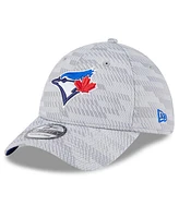 New Era Men's Gray Toronto Blue Jays 2025 Mlb Clubhouse 39THIRTY Flex Hat