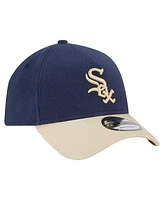 New Era Men's Navy Chicago White Sox Moleskin A-Frame 9FORTY Adjustable Hat