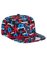 New Era Men's Navy Houston Texans Wakey Golfer Snapback Hat