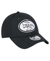 New Era Big Boys and Girls Black San Francisco 49ers Throwback Main B-Dub 9FORTY Adjustable Hat