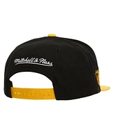 Mitchell & Ness Men's Black Boston Bruins Soul Triple Up Snapback Hat