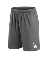 Fanatics Men's Gray Los Angeles Dodgers Primary Logo Shorts