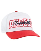 '47 Brand Men's White Los Angeles Angels Lineman Hitch Adjustable Hat