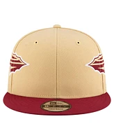 New Era Men's Gold Florida State Seminoles Helmet 9FIFTY Snapback Hat