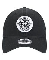 New Era Men's Black New England Revolution 2025 Kickoff 9TWENTY Adjustable Hat