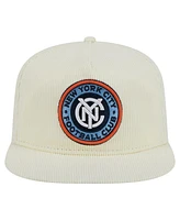 New Era Men's Cream New York City Fc 2025 Kickoff Snapback Golfer Hat