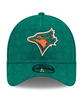 New Era Men's Kelly Green Toronto Blue Jays St. Patrick's Day A-Frame 9FORTY Adjustable Hat