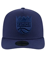 New Era Men's Navy Sacramento Kings Colorpack A-Frame Pinch Front 59FIFTY Fitted Hat