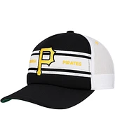 Mitchell & Ness Men's Black Pittsburgh Pirates Sideline Trucker Adjustable Hat