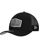 New Era Men's Black Chicago White Sox Labeled 9SEVENTY Stretch-Snap Adjustable Hat