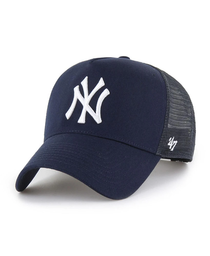 '47 Brand Men's Navy New York Yankees Ballpark Offside Adjustable Trucker Hat