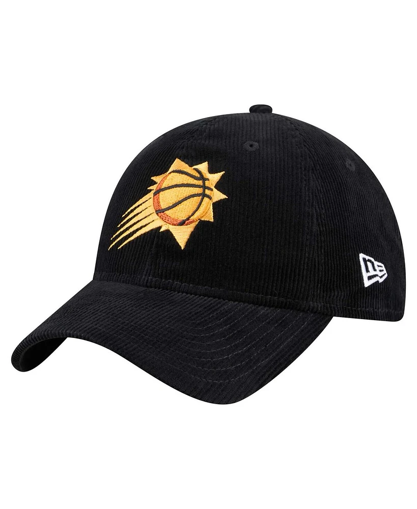 New Era Men's Black Phoenix Suns Throwback Corded 9TWENTY Adjustable Hat
