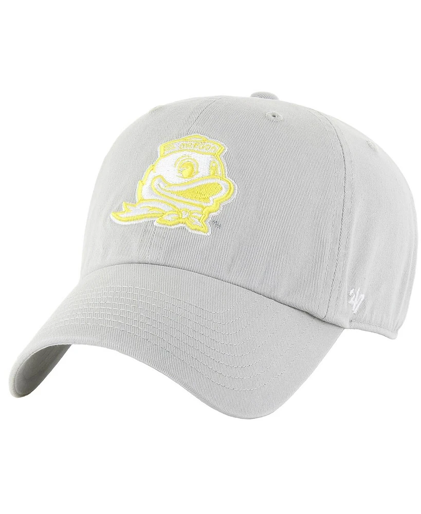 '47 Brand Men's Gray Oregon Ducks Clean Up Adjustable Hat