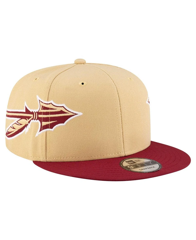 New Era Men's Gold Florida State Seminoles Helmet 9FIFTY Snapback Hat