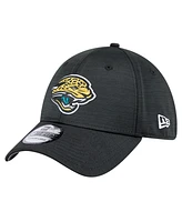New Era Men's Black Jacksonville Jaguars Throwback Active Tech 39THIRTY Flex Hat