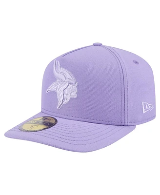 New Era Men's Light Purple Minnesota Vikings Color Pack 59FIFTY Fitted Hat