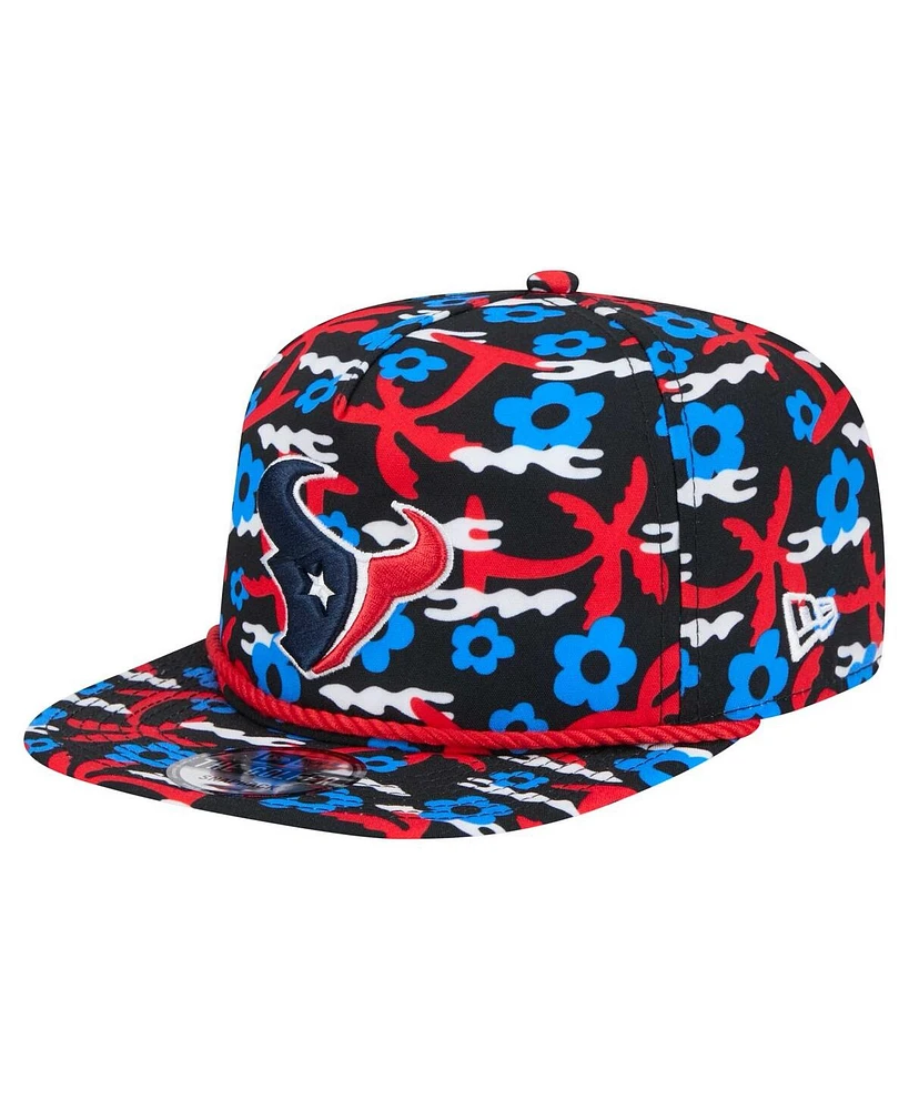 New Era Men's Navy Houston Texans Wakey Golfer Snapback Hat