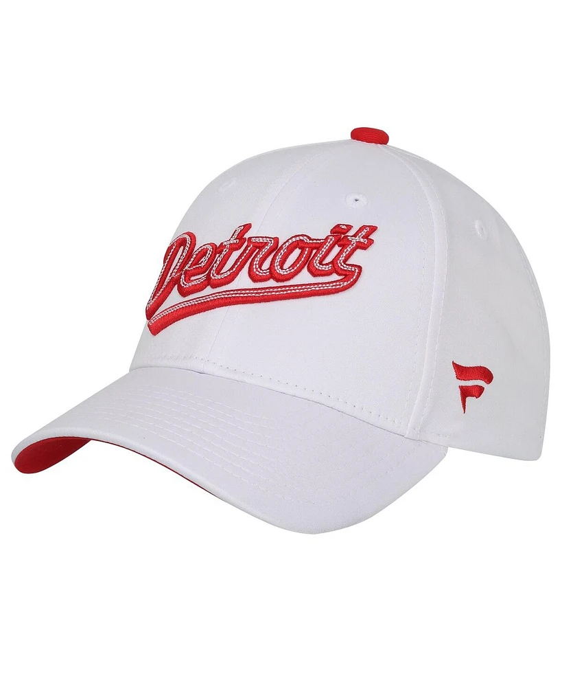 Fanatics Big Boys and Girls White Detroit Red Wings 2025 Nhl Stadium Series Team Adjustable Hat
