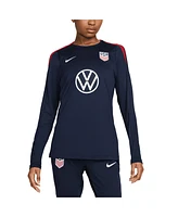 Nike Women's Navy Usmnt 2024 Strike Performance Long Sleeve Top