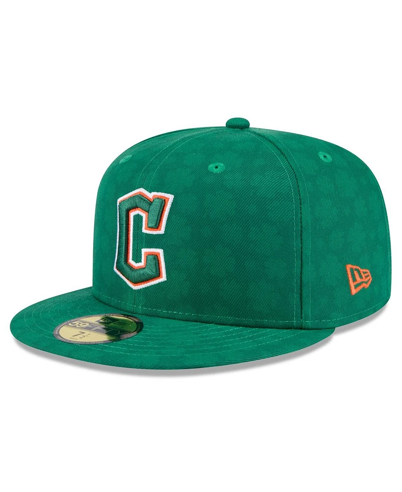 New Era Men's Kelly Green Cleveland Guardians St. Patrick's Day 59FIFTY Fitted Hat