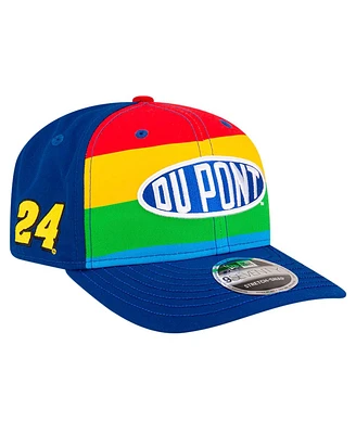 New Era Men's Royal Jeff Gordon Rainbow 9SEVENTY Stretch-snap Hat