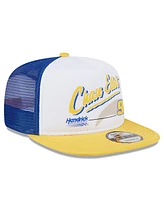 New Era Men's Blue Chase Elliott 9FIFTY A-Frame Retro Script Snapback Hat