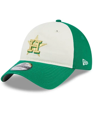 New Era Men's White/Green Houston Astros 2024 St. Patrick's Day 9TWENTY Adjustable Hat