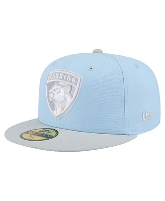 New Era Men's Light Blue/Gray Florida Panthers Color Pack Two-Tone 59FIFTY Fitted Hat