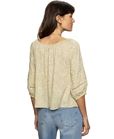 Sanctuary Women's Crafted Beach To Bar Printed Top