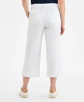 Style & Co Women's High Stretch Mid-Rise Wide-Leg Crop Pants, Exclusively at Macy's