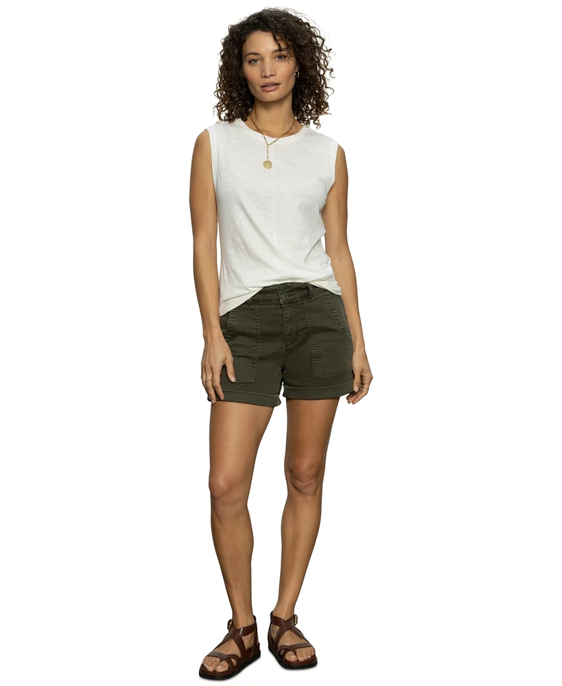 Sanctuary Women's Renegade Mid Rise Cuffed Shorts