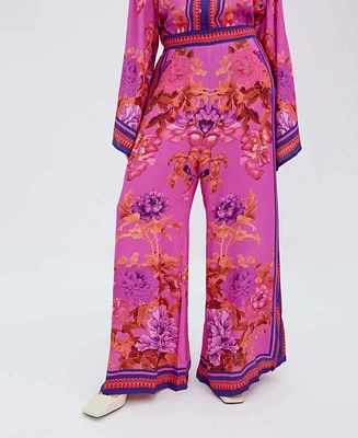 Raishma Studio Women's Alisa Pink Viscose Trousers