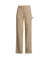 Lands' End Women's Herringbone Chino High Rise Utility Pants