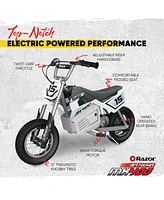 Razor MX400 Dirt Rocket 24V Electric Motocross Motorcycle Dirt Bike, White