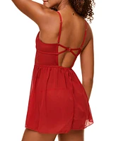 Adore Me Women's Rae Unlined Babydoll & G-String Set Lingerie