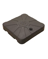 308 lbs Square Patio Umbrella Base Hdpe Cantilever Umbrella Base Water & Sand Filled Weighted Base Heavy Duty Outdoor Umbrella Base Stand