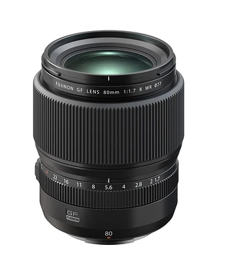 Fujifilm Gf 80mm f/1.7 R Wr Lens, Black