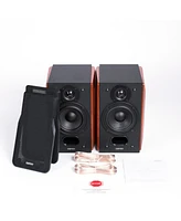 Edifier Bookshelf Speakers, 2-way Speakers with Built-in Wall-Mount Bracket - Needs amplifier or receiver to operate