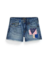 Polo Ralph Lauren Toddler and Little Girls Distressed Denim Shorts