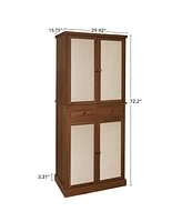 Mondawe 4 Door Cabinet with 1 Drawer, with 4 Adjustable Inner Shelves