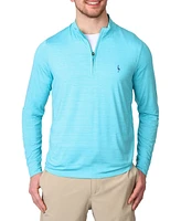 Tailorbyrd Men's Yarn Dye Stripe Performance Quarter Zip