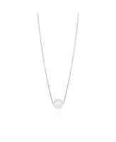 The Lovery Single Pearl Necklace White Gold