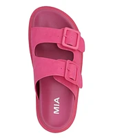 Mia Women's Gen Double Buckle Slip-On Sandals