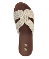 Mia Women's Poet Round Toe Flat Sandals